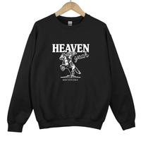 Load image into Gallery viewer, Christian Cowboy Sweatshirt - Heaven Yeah Riding With Jesus Shirt