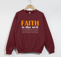 Load image into Gallery viewer, Faith Is Like Wi-Fi - Christian Sweatshirt
