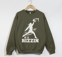 Load image into Gallery viewer, He Is Rizzin&#39; Funny Jesus Meme Sweatshirt
