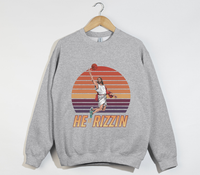 Load image into Gallery viewer, He Is Rizzin&#39; Funny Jesus Meme Sweatshirt
