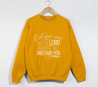 Load image into Gallery viewer, Cast Your Cares On The Lord And He will Sustain You - Sweatshirt
