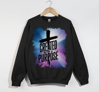 Load image into Gallery viewer, Created With A Purpose - Christian Sweatshirt