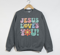Load image into Gallery viewer, Jesus Loves You - Christian Sweatshirt
