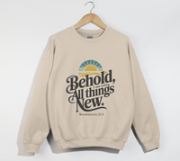 Load image into Gallery viewer, Behold, I Am Making All Things New - Christian Sweatshirt
