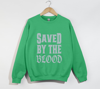 Load image into Gallery viewer, Saved By The Blood - Christian Sweatshirt