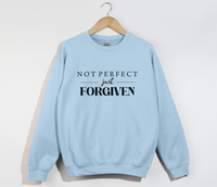 Load image into Gallery viewer, Not Perfect, Just Forgiven - Christian Sweatshirt
