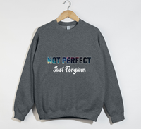 Load image into Gallery viewer, Not Perfect, Just Forgiven - Christian Sweatshirt
