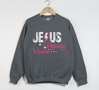 Load image into Gallery viewer, Jesus Highway To Heaven - Christian Sweatshirt

