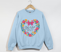 Load image into Gallery viewer, Trust In The Lord With All Your Heart - Christian Sweatshirt
