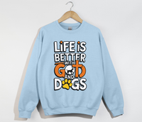 Load image into Gallery viewer, Life Is Better With God And Dogs - Sweatshirt
