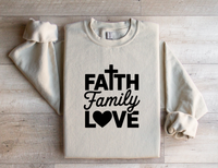Load image into Gallery viewer, Faith Family Love Sweatshirt
