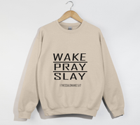 Load image into Gallery viewer, Wake Pray Slay - Christian Sweatshirt
