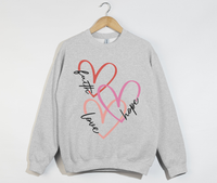 Load image into Gallery viewer, Faith Love Hope - Christian Sweatshirt
