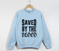 Load image into Gallery viewer, Saved By The Blood - Christian Sweatshirt