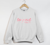 Load image into Gallery viewer, Loved - John 3:16 Christian Sweatshirt

