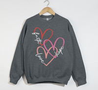 Load image into Gallery viewer, Faith Love Hope - Christian Sweatshirt
