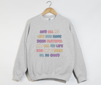 Load image into Gallery viewer, Faithful And Good - Goodness Of God Lyrics Sweatshirt
