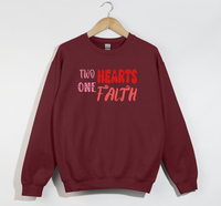 Load image into Gallery viewer, Two Hearts One Faith - Sweatshirt

