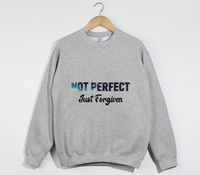 Load image into Gallery viewer, Not Perfect, Just Forgiven - Christian Sweatshirt

