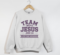 Load image into Gallery viewer, Team Jesus, Lifetime Member - Christian Sweatshirt