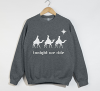 Load image into Gallery viewer, Tonight We Ride, 3 Wise Men - Christmas Sweatshirt
