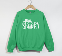 Load image into Gallery viewer, The True Story Of The Birth Of Jesus - Christian Sweatshirt

