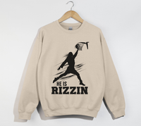 Load image into Gallery viewer, He Is Rizzin&#39; Funny Jesus Meme Sweatshirt

