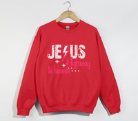 Load image into Gallery viewer, Jesus Highway To Heaven - Christian Sweatshirt

