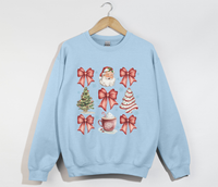 Load image into Gallery viewer, Coquette Christmas Bows - Holiday Sweatshirt
