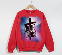 Load image into Gallery viewer, Created With A Purpose - Christian Sweatshirt