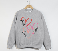 Load image into Gallery viewer, Faith Love Hope - Christian Sweatshirt
