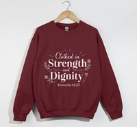 Load image into Gallery viewer, Clothed In Strength And Dignity - Christian Sweatshirt
