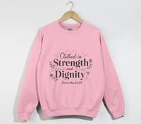 Load image into Gallery viewer, Clothed In Strength And Dignity - Christian Sweatshirt

