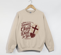 Load image into Gallery viewer, Christ Died For Us - Christian Sweatshirt