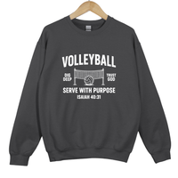 Load image into Gallery viewer, Volleyball Serve With Purpose Shirt - Christian Faith Athlete Sweatshirt