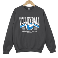 Load image into Gallery viewer, Volleyball Serve With Purpose Shirt - Christian Faith Athlete Sweatshirt