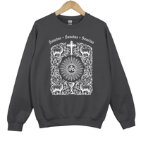 Load image into Gallery viewer, Sanctus Catholic Sweatshirt - Catholic Eucharist Top, IHS Christian Sweater, Catholic Faith Apparel