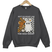 Load image into Gallery viewer, Ain't No Ghost Like the Holy Ghost Sweatshirt, Funny Christian Fall Shirt, Spooky Season Faith Pullover, Autumn Ghost Sweatshirt