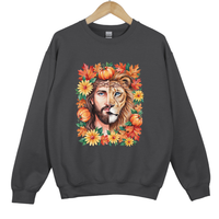Load image into Gallery viewer, Lion of Judah Jesus Shirt - Autumn Fall Christian Sweatshirt