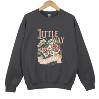 Load image into Gallery viewer, Little Way Floral - Lisieux 1897 Sweatshirt, St Therese Catholic Trendy Shirt