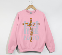 Load image into Gallery viewer, Saved By The Blood - Jesus Sweatshirt
