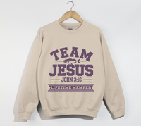 Load image into Gallery viewer, Team Jesus, Lifetime Member - Christian Sweatshirt