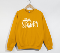 Load image into Gallery viewer, The True Story Of The Birth Of Jesus - Christian Sweatshirt
