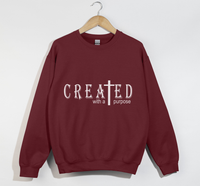 Load image into Gallery viewer, Created With A Purpose - Christian Sweatshirt