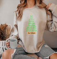 Load image into Gallery viewer, Jesus Names Our Redeemer - Christmas Sweatshirt
