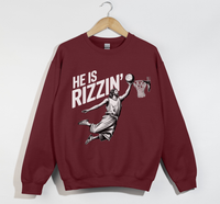 Load image into Gallery viewer, He Is Rizzin&#39; Funny Jesus Meme Sweatshirt

