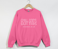 Load image into Gallery viewer, Chill, God’s Got This - Christian Sweatshirt