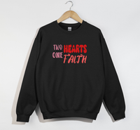 Load image into Gallery viewer, Two Hearts One Faith - Sweatshirt
