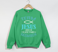 Load image into Gallery viewer, Team Jesus, Lifetime Member - Christian Sweatshirt