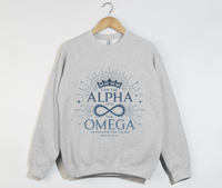 Load image into Gallery viewer, I Am The Alpha And The Omega - Christian Sweatshirt
